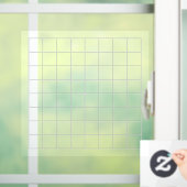 9 x 9 Goban Etched White Lines Transparente Decal Fensteraufkleber (Zuhause)