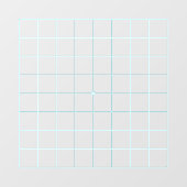 9 x 9 Goban Luminous Blue Lines Transparente Decal Fensteraufkleber (Blatt)