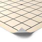 9 x 9 Goban Portable Gameboard oder Decoupage (bla Poster (Ecke)