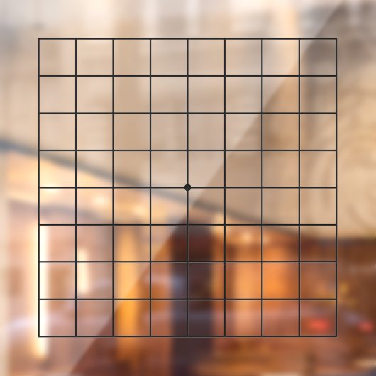 9 x 9 Goban transparentes, anpassbares Tabellendek Fensteraufkleber (Blatt 2)