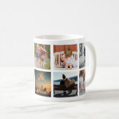 9 x Foto Collage Grandkids Geschenk an Großeltern Kaffeetasse (VorderseiteRechts)