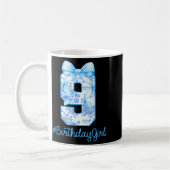 9 Year Old Birthday Girl Coquette Bow 9th Birthday Kaffeetasse (Links)
