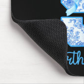 9 Year Old Birthday Girl Coquette Bow 9th Birthday Mousepad (Ecke)