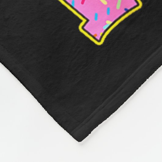 9 Years Old Sweet Sy And Nine Birthday Girl Donut Fleecedecke (Ecke)