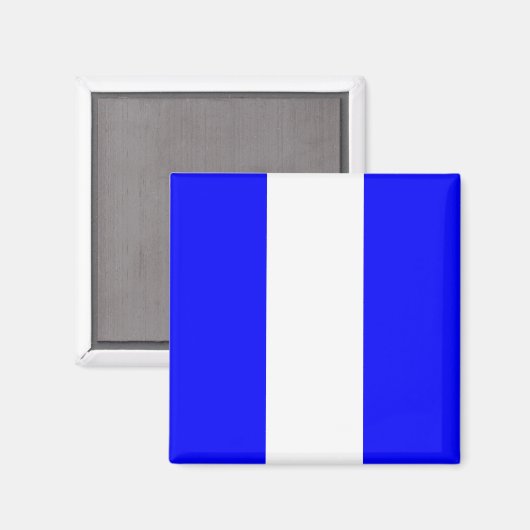 9 Zeichen des nautischen Alphabets Magnet (Vorderseite/Rückseite)