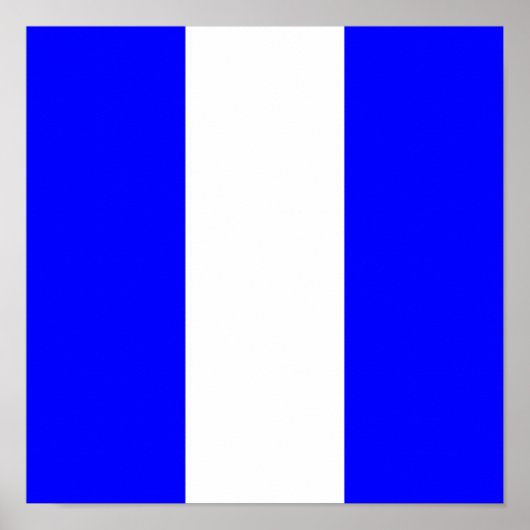 9 Zeichen des nautischen Alphabets Poster (Vorne)