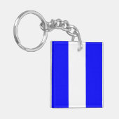 9 Zeichen des nautischen Alphabets Schlüsselanhänger (Vorderseite links)