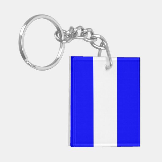 9 Zeichen des nautischen Alphabets Schlüsselanhänger (Vorderseite links)