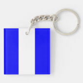 9 Zeichen des nautischen Alphabets Schlüsselanhänger (Rückseite)