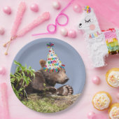 9 Zoll Papierplatte mit Grizzlybär Pappteller (Party)
