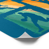 9th Birthday Boys Basketball Player Basketball 9 Y Poster (Ecke)