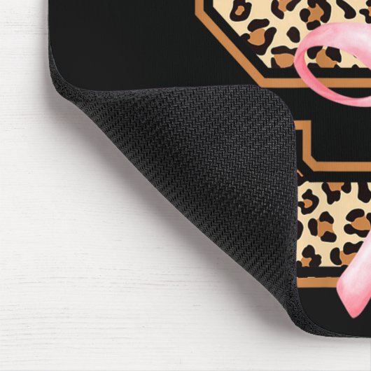 9th Birthday Girl Nk Coquette Bow Leopard 9 Year O Mousepad (Ecke)