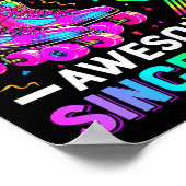 9th Birthday Shirt Girl Nine 9 Year Old Roller Ska Poster (Ecke)