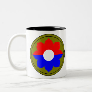 9th Infantry Division Zweifarbige Tasse