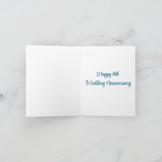 9th wedding anniversary in days nineth years later karte (Innenseite)