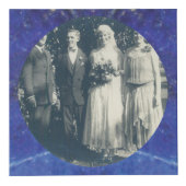 9th Wedding Anniversary Lapis 4 Photos Würfel (Rechts)