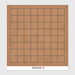 9x9 Goban für Puzzles & Games Anpassbar 8 x8 Aufkleber