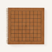 9x9 Goban für Puzzles & Games anpassbar (braun) Notizblock (Vorderseite)