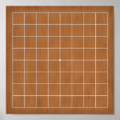 9x9 Goban mit White Lines Gameboard oder Decoupage Poster (Vorne)