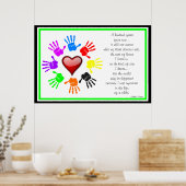 A0001.I machte einen Unterschied.Poster.1 Poster (Küche)