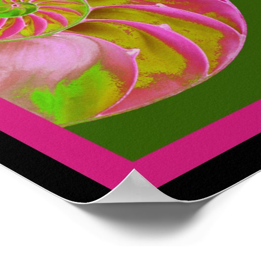 A001 Chambered Nautilus - Anpassbares Poster (Ecke)