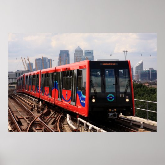 A006_001: London DLR Zug nach Woolwich - Poster (Vorne)