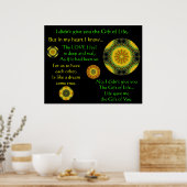 A007 Geschenk des Lebens - Druck - Version 4 Poster (Küche)