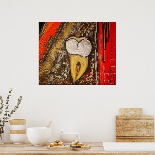 A014-Zahnempfindlichkeit Poster (Küche)