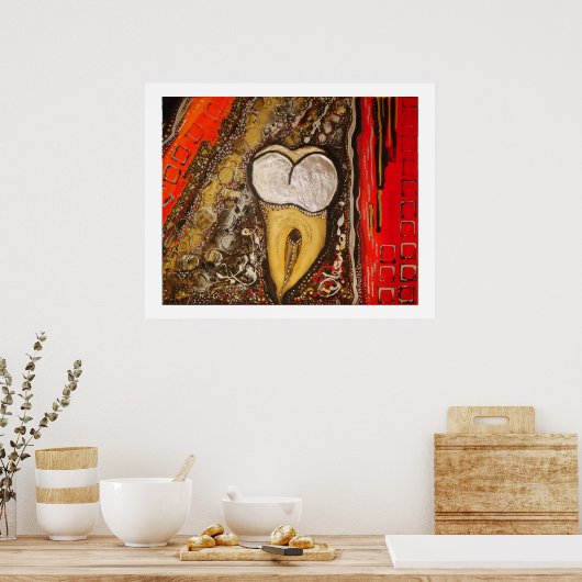 A014-Zahnempfindlichkeit Poster (Küche)