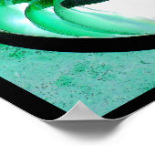 A01 Nautilus Muschel Poster mit inspirierendem Zit (Ecke)