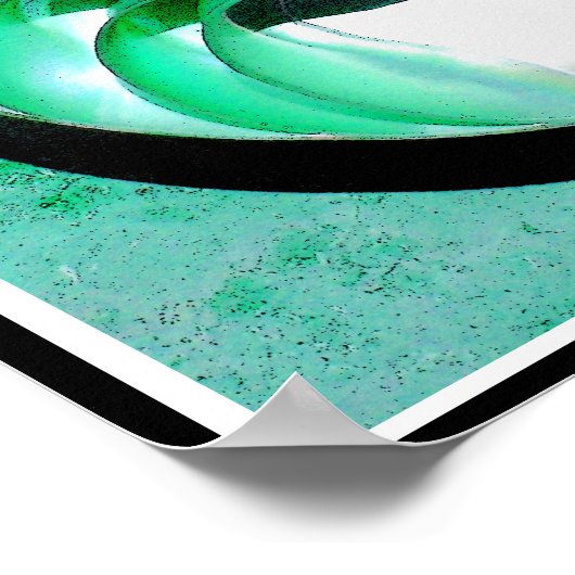 A01b Nautilus Muschel Poster - Inspiration Zitat (Ecke)