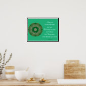 A05 Celtic Kaleidoscopic Mandala - Irish Blessing8 Poster (Küche)