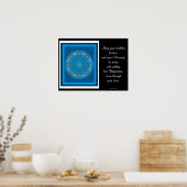 A05 Celtic Kaleidoscopic Mandala - Irish Blessing9 Poster (Küche)