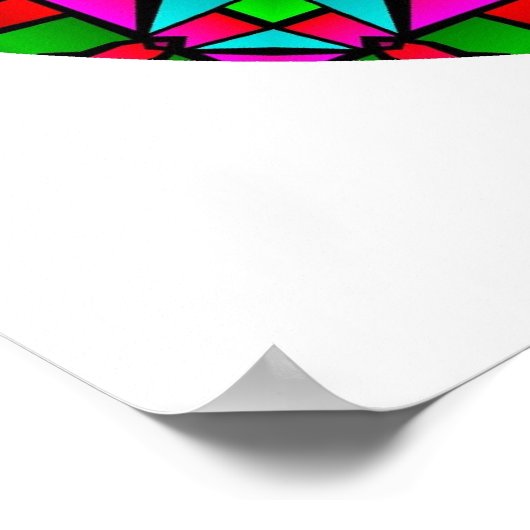 A05 Hartglas Mandala.2 Poster (Ecke)