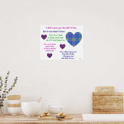 A07c Gift of Life Poster - Version 2 (Küche)
