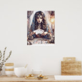 *~* A100 Psychische Boho Sinti und Roma Card Reade Poster (Küche)