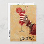 *~* A101 16 Verziert Cocktail FOTO BACHELORETTE Einladung (Vorne/Hinten)