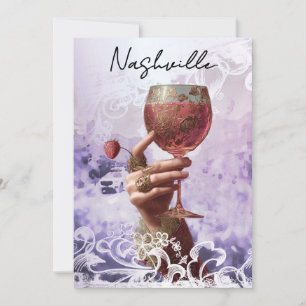 *~* A101 30 .FOTO Cocktail Nashville BACHELORETTE Einladung