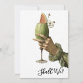 *~* A101 4 Verziert Cocktail FOTO BACHELORETTE Einladung (Vorderseite)