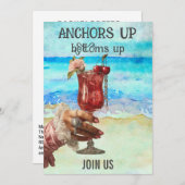 *~* A101 5 Beach Cocktail FOTO BACHELORETTE Einladung (Vorne/Hinten)