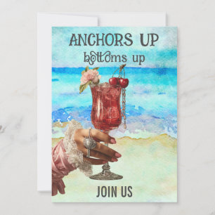 *~* A101 5 Beach Cocktail FOTO BACHELORETTE Einladung