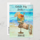 *~* A101 BACHELORETTE Beach Cocktail 7 FOTO Einladung (Vorne/Hinten)