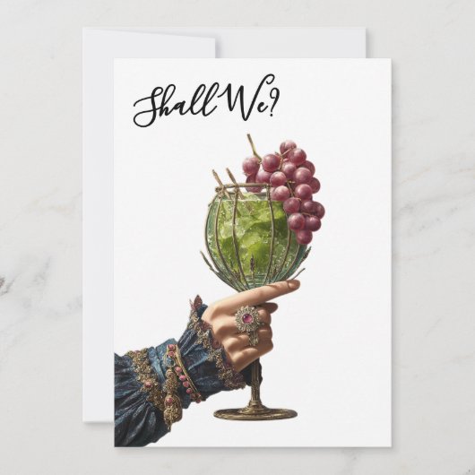 *~* A101 Cocktail FOTO 25 Verziert BACHELORETTE Einladung (Vorderseite)