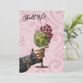 *~* A101 Cocktail Verziertes FOTO 25 BACHELORETTE Einladung (Stehend Vorderseite)