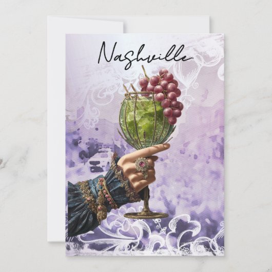 *~* A101 FOTO Cocktail25 Nashville BACHELORETTE Einladung (Vorderseite)