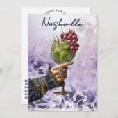 *~* A101 FOTO Cocktail25 Nashville BACHELORETTE Einladung (Vorne/Hinten)