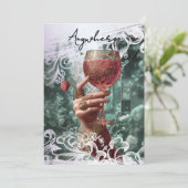 *~* A101FOTO Cocktail Anywhere BACHELORETTE 30 Einladung (Stehend Vorderseite)