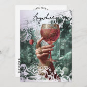 *~* A101FOTO Cocktail Anywhere BACHELORETTE 30 Einladung (Vorne/Hinten)