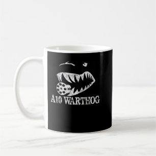 A10 Militär für Warthog Shark Mouth Kaffeetasse