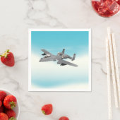A10-Militärflugzeug-Illustration Serviette (Beispiel)